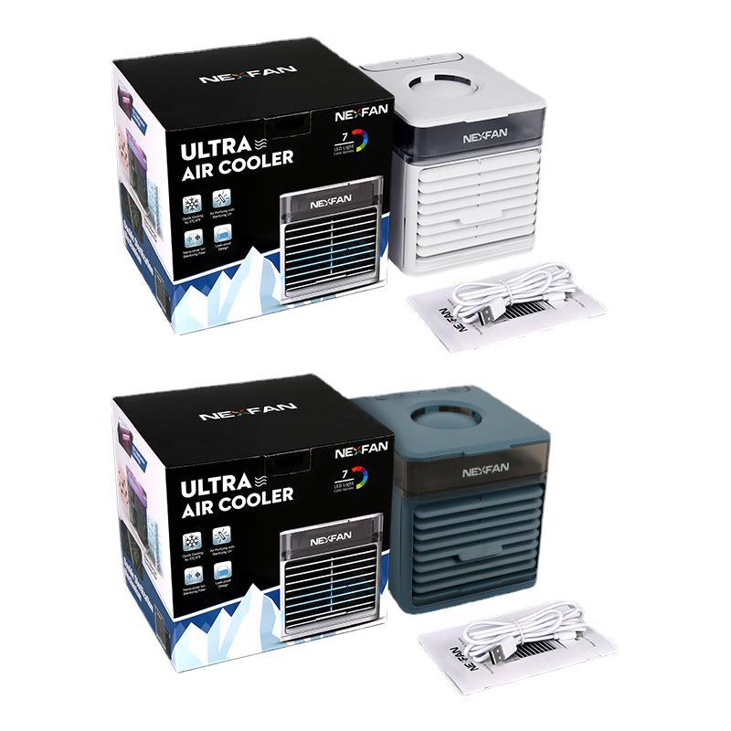 ❄️ USBミニ冷風機｜卓上ポータブルエアコン・冷却＆加湿ミスト機能付き
